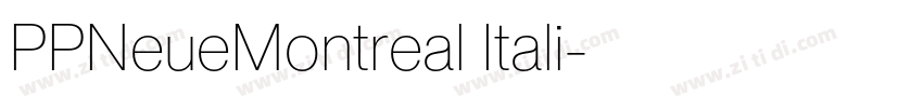 PPNeueMontreal Itali字体转换